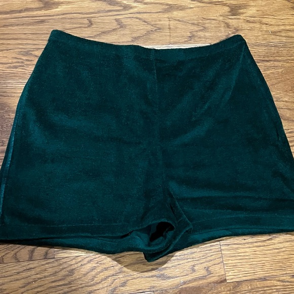 Vintage 60s/70s velour shorts EUC small - Picture 2 of 4